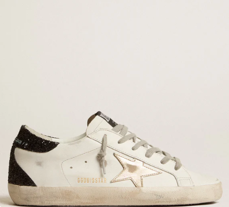 Golden Goose Super Star Leather Sneakers Gold