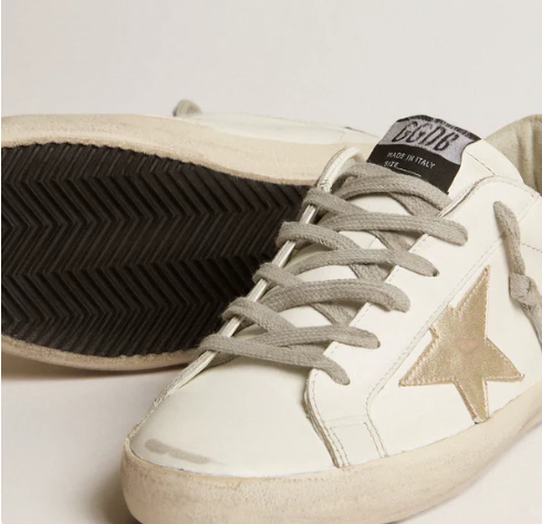 Golden Goose Super Star Leather Sneakers Gold NUMERO 38
